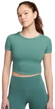 Женская теннисная футболка Nike One Fitted Dri-Fit Short Sleeve Top - зеленый