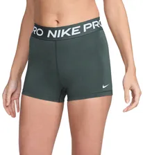 Женские Шорты теннисные Nike Pro 365 3in - зеленый