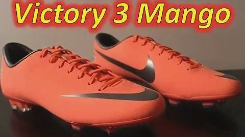 Nike Mercurial Victory III Bright Mango/Темно-серый металлик/Красный вызов - РАСПАКОВКА
