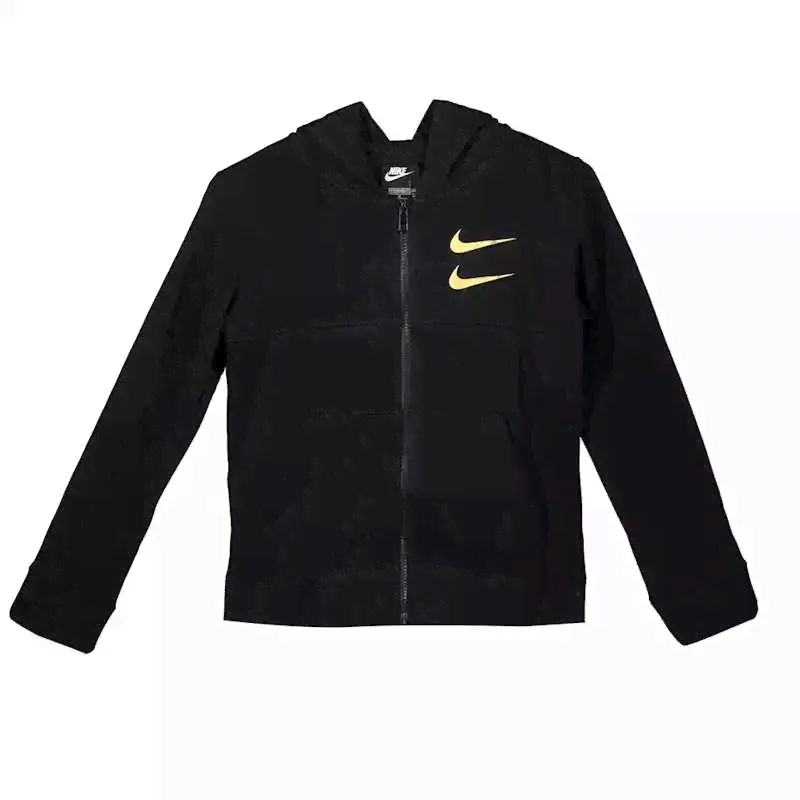 Толстовка Nike Sportswear Swoosh Full Zip, черный 137527667 | BLACK-1