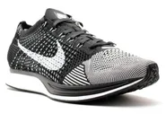 Nike Flyknit Racer Grey/White/Black, серый, черный, белый, нейлон, мужские